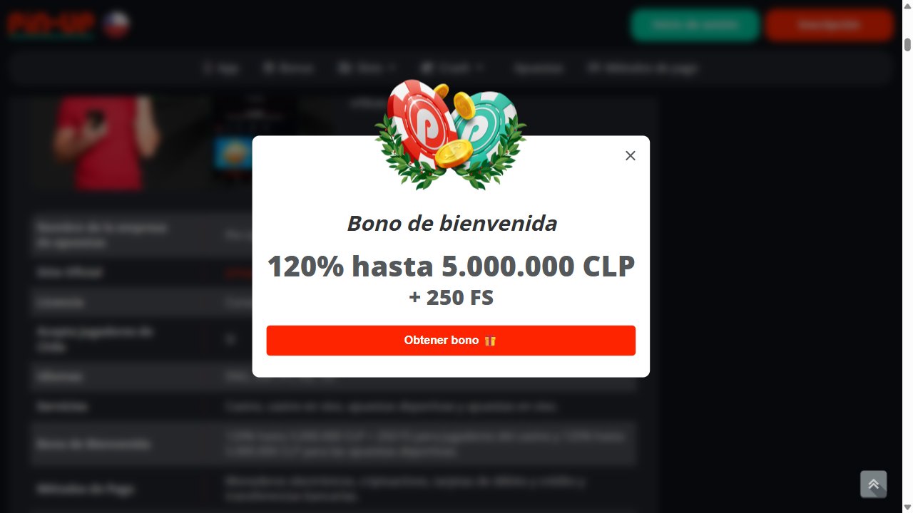 Centro de bonos y códigos activos de Pin-Up Casino